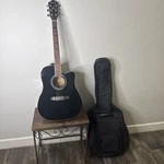 Ibanez V70CE-BK Acoustic-electric Guitar Black, Dreadnought Cutaway & Case. Fixed Price $168.95.