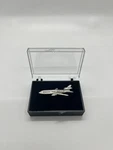 Vintage Pewter Medical Strike Force DC-10 Airplane Lapel Pin Tie Tack With Case. Fixed Price $12.00.