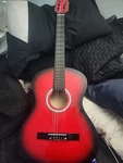 Acoustic Guitar For Beginners With Tuner Best Choice SKY-1504 Red. Fixed Price $55.00.