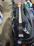 Squier Affinity Series Jaguar Bass With Maple Fingerboard - Black. Fixed Price $200.00.