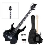 Glarry Black Gp Left-handed Electric Guitar School Band With Bag Strap Tools. Fixed Price $83.98.
