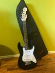 Fender Squier Stratocaster Mini (black & White) Used, But Great Condition. Fixed Price $140.00.