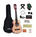 Adm Beginner Acoustic Classical Guitar 30 Inch Nylon Strings Wooden Bu.... Fixed Price $118.37.