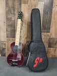 G-sharp OF-1 Electric Travel Guitar (wine Red, G# Tuning, Gig Bag Included). Fixed Price $299.99.