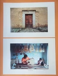 (2) Photographs Paracho Mexico Guitar Maker & Door Thomas Del Brase. Fixed Price $75.00.