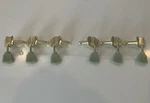 3R & 3L Guitar Tuning Pegs Machine Head With Green Jade Stone Style Tuners Gold. Fixed Price $15.00.