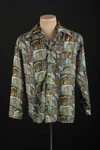Men's 1970S Capri Classical Monument Print Polyester Shirt Large Vt Disco. Fixed Price $36.99.