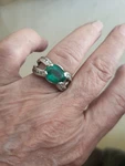 Cert Platinum Natural Oval Emerald Aaa Diamond Crossover Ring Size 7.25 18GRAMS. Fixed Price $4500.00.