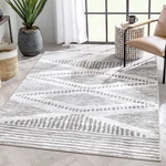 Well Woven Axasta Ivory Grey Diamond Medallion Tribal Area Rug 5X7 (5'3" 7'.... Fixed Price $96.66.