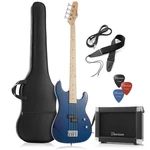 Davison 4-STRING Electric Bass Guitar With P-style Pickups And 15-WATT Amplifier. Fixed Price $235.16.