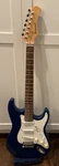 Eric Clapton Autographed Blue Fender Squier Stratocaster Electric Guitar. Fixed Price $600.00.
