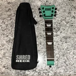 Shredneck Diamond Black Guitar Turquoise Mint Green. Fixed Price $99.00.