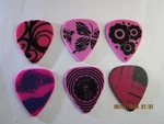 6 Pack Designer Guitar Picks First Act Fun Graphic Designs Heavy Gauge #120. Fixed Price $7.95.