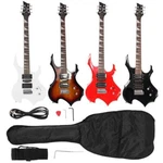Burning Fire Style Beginner Electric Guitar W/bag Pick Strap&accessories. Fixed Price $75.99.