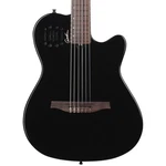 Godin Multiac Mundial Thinline A/e Classical Guitar, Solid Cedar Top, Onyx Black. Fixed Price $1379.00.