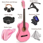 30" Wood Guitar With Case & Accessories. Fixed Price $94.19.