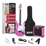 Lyxpro 39IN Electric Guitar Kit 20W Amp Tuner Picks Strap Case Full Retro Purple. Fixed Price $169.99.
