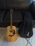 Ibanez AW50JR Open Pore Natural 6-STRING Acoustic Guitar W/ Gigbag. Fixed Price $140.00.