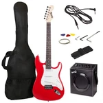 Rockjam Electric Guitar Kit With 10-WATT Amp, Gig Bag, Picks, Spare Strings. Fixed Price $146.25.