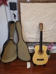 Vintage Harmony H6210 Classic Acoustic Nylon String Guitar With Case. Fixed Price $265.00.
