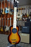 G-sharp OF-1 Electric Travel Guitar (sunburst, G# Tuning, Gigbag Included). Fixed Price $325.00.