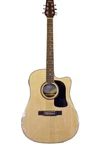 Washburn D-10CEI Dreadnought Cutaway Acoustic-electric Guitar W/ Case & Cord. Fixed Price $350.00.