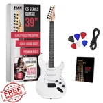 Lyxpro 39 White Electric Guitar Kit Beginner Amp Picks Guide. Fixed Price $169.99.