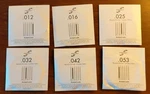 Six First Act Acoustic Guitar Strings (eadgbe) Thickness (.053-.012) Nos. Fixed Price $21.99.