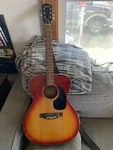 Vintage Ventura Bruno Acoustic Guitar/ Sunburst. Fixed Price $120.00.