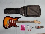 Squier Stratocaster Electric Guitar Sunburst - W/custom Upgrades Near Mint. Fixed Price $185.00.