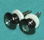 Silvertone Electric Guitar Original Black Strap Buttons. Fixed Price $9.99.
