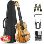 Caramel 30" 6 String Zebra Wood Guitalele Acoustic Electric Gig Bag. Fixed Price $199.99.