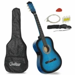 Zeny 01026 Beginner Acoustic Guitar Starter Kit - Blue & Additional Pics. Fixed Price $45.50.