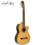 Angel Lopez Mazuelo Cr-ce Cutaway Solid Cedar Top Electric Classical Guitar. Fixed Price $549.99.