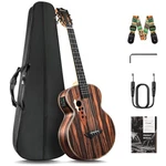 Ebony Wood Baritone Ukulele 30INCH Lcd Color Display Electric Ukelele Ki.... Fixed Price $211.77.