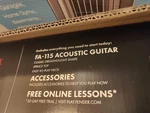 Fender 0971110421-COMBO-FGPAC1 Natural FA-115 Dreadnought Acoustic Guitar. Fixed Price $210.00.
