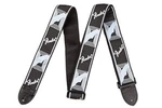 Genuine Fender 2" Monogrammed Adjustable Guitar Strap W/ Logo, Black/grey/blue. Fixed Price $15.83.