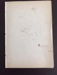 Raimundo De Madrazo Signed Hand Drawn Sketch By Spanish Realist Painter. Fixed Price $895.00.