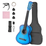 Uimoso 30-INCH Classical Guitar Starter Kit With Nylon Strings Beginners, Blue. Fixed Price $38.99.