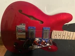 Candy Apple Red Squier By Fender Affinity Starcaster. Fixed Price $560.00.