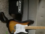 Sundown SD-100BK Limited Edition Guitars Solid-body Electric Guitar+ Amp Tuner. Fixed Price $130.00.