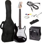Rockjam Electric Guitar Kit With 10-WATT Amp, Gig Bag, Picks, Spare Strings. Fixed Price $220.98.