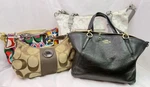 Authentic Coach Purse Lot 4 Bags Poppy Graffiti Leather Restore Repair Reseller. Fixed Price $175.00.
