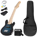 30 Inch Electric Guitar And Starter Kit For Kids W/amp,strings,picks,strap Blue. Fixed Price $73.58.