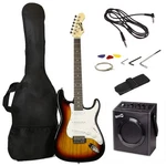 Rockjam Electric Guitar Superkit With 10-WATT Amp, Gig Bag, Picks & Online Lesso. Fixed Price $168.01.