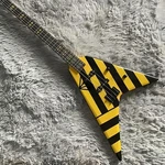 Yellow Black Striped Electric Guitar String 24 Frets Suitable For Beginners. Fixed Price $260.12.