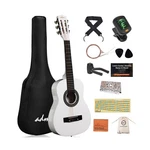 Adm Beginner Acoustic Classical Guitar Nylon Strings Wooden Bundle Kit.... Fixed Price $118.37.