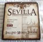 Sevilla 8442 Silver Copper Wrap Classical Guitar Strings Medium Tension Ball End. Fixed Price $13.99.