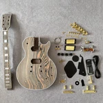 6 String Diy Electric Guitar Kit Zebrawood Body Neck Fretboard Set PART22F. Fixed Price $179.00.