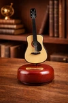 Classical Guitar Box Wind Up Musical Instrument Decor With Rotating Base. Fixed Price $24.99.